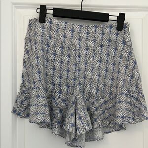 Maeve High Waist Pineapple Print Flowy Shorts